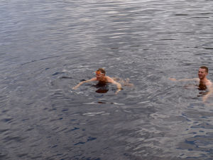 Brookmans Park swimmers in Loch Oich summer 2014